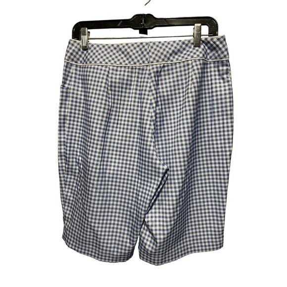 Tail White Label White Blue Checkered Bermunda Shorts - Picture 2 of 4